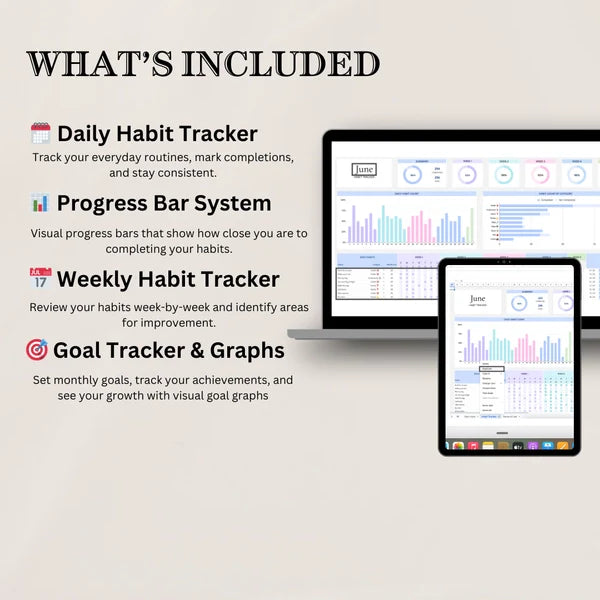 HabitFirst All-in-One Habit + Income & Expense Tracker (Best-Selling Combo)