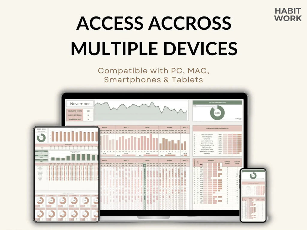 HabitFirst All-in-One Habit + Income & Expense Tracker (Best-Selling Combo)
